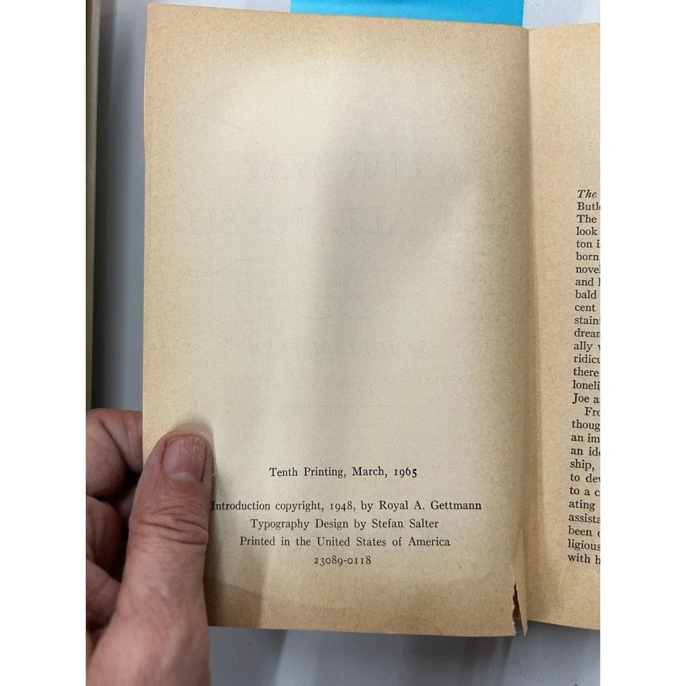 The Way‎ of All Flesh Samuel Butler 1965 Tenth Printing Holt Rinehart
